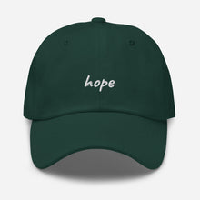 Load image into Gallery viewer, 'hope' Embroidered Dad Hat (Personalisation available) - Peaucafe