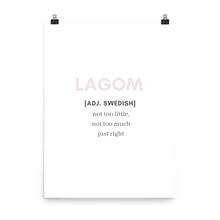 Load image into Gallery viewer, 'Lagom' Poster - Peaucafe