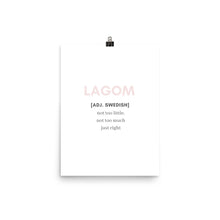 Load image into Gallery viewer, 'Lagom' Poster - Peaucafe