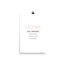 Load image into Gallery viewer, 'Lagom' Poster - Peaucafe