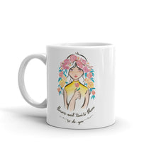 Load image into Gallery viewer, 'Flowers need time to bloom. So do you.' Mug - Peaucafe