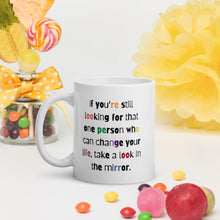 Load image into Gallery viewer, 'Mirror' White Glossy Mug - Peaucafe