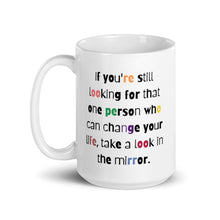 Load image into Gallery viewer, 'Mirror' White Glossy Mug - Peaucafe