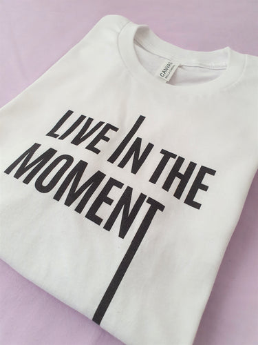 'Live in the Moment' Short-Sleeve Premium T-Shirt - Peaucafe