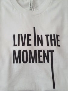 'Live in the Moment' Short-Sleeve Premium T-Shirt - Peaucafe