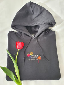 'Dream Big' Embroidered Hoodie - Peaucafe