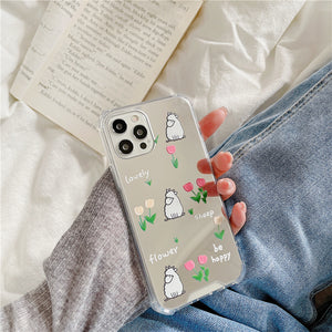 Flowers & Sheep Mirror iPhone Case - Love, Hayat