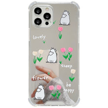 Load image into Gallery viewer, Flowers &amp; Sheep Mirror iPhone Case - Love, Hayat
