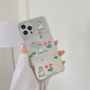 Flowers & Sheep Mirror iPhone Case - Love, Hayat