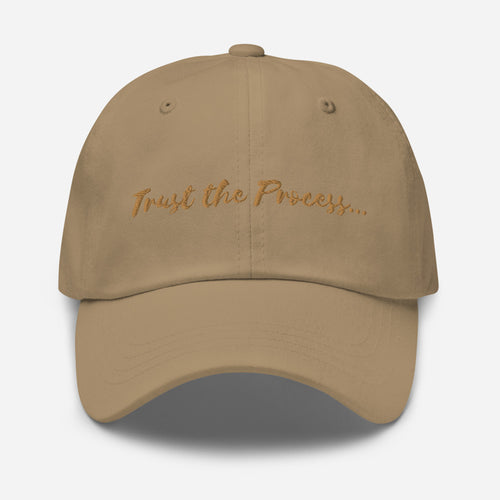 'Trust the Process' Embroidered Dad Hat - Peaucafe