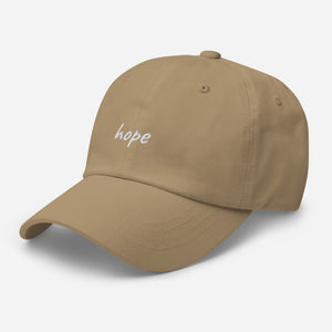 'hope' Embroidered Dad Hat (Personalisation available) - Peaucafe