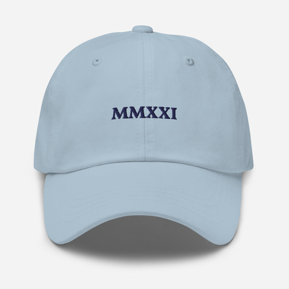 'MMXXI' - 2021 Embroidered Dad Hat - Peaucafe