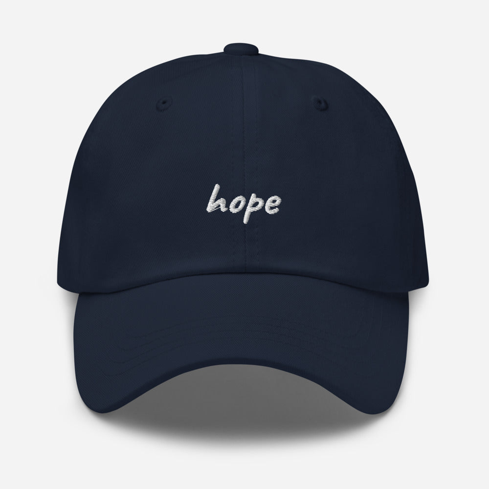 'hope' Embroidered Dad Hat (Personalisation available) - Peaucafe