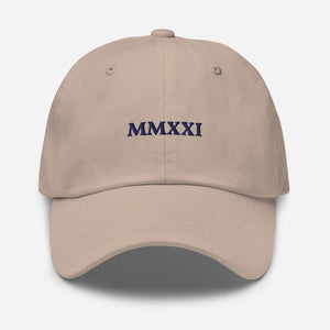 'MMXXI' - 2021 Embroidered Dad Hat - Peaucafe