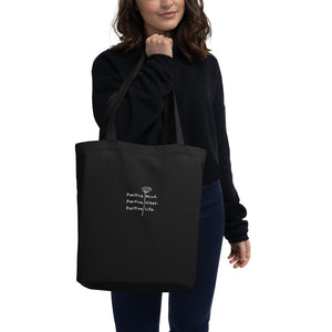 'Positive' Embroidered Eco Tote Bag - Love, Hayat