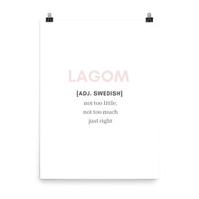 Load image into Gallery viewer, &#39;Lagom&#39; Poster - Peaucafe
