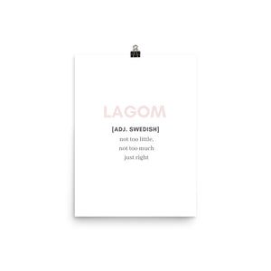 'Lagom' Poster - Peaucafe