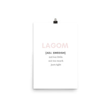 Load image into Gallery viewer, &#39;Lagom&#39; Poster - Peaucafe
