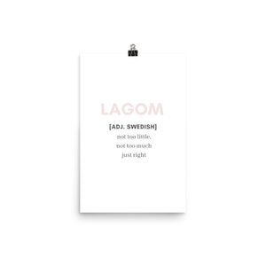 'Lagom' Poster - Peaucafe