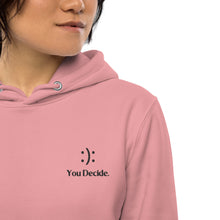Load image into Gallery viewer, &#39;You Decide&#39; Embroidered Essential Eco Hoodie - Love, Hayat
