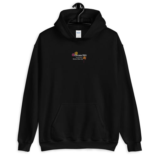 'Dream Big' Embroidered Hoodie - Peaucafe