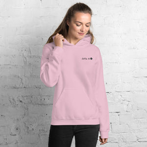 'C'est La Vie' Embroidered Hoodie - Peaucafe