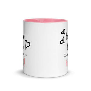 'Follow your Heart' Mug with Colour Inside - Love, Hayat