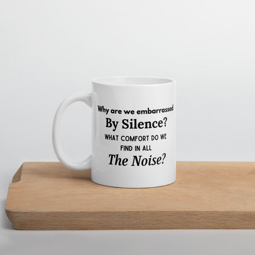 'Noise' - White Glossy Mug - Love, Hayat