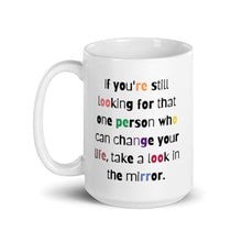 Load image into Gallery viewer, &#39;Mirror&#39; White Glossy Mug - Peaucafe
